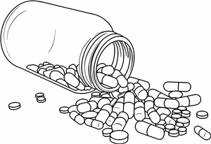 Spilled Pill Bottle