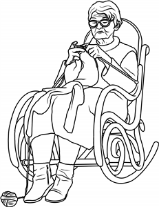 Knitting Grandma