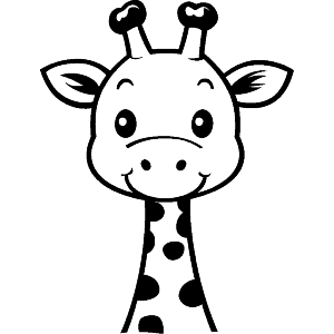 Cute Giraffe Portrait