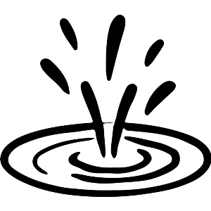 Rain Dropping in a Puddle