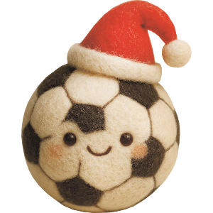 Cute Christmas Soccer Ball