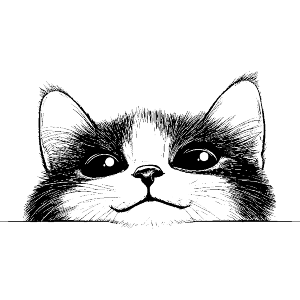 Cute Kitten Peeking