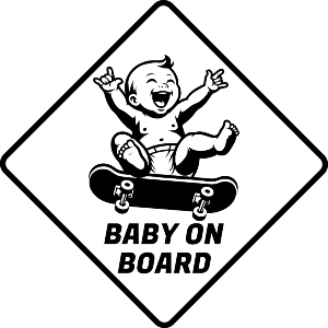 Baby On Skateboard