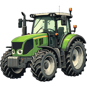 Green Farm Tractor