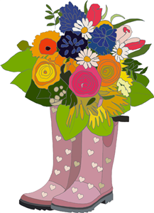 Flowers In Wellies