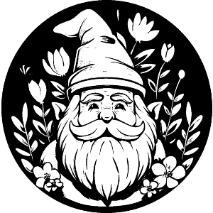 Garden Gnome with Flowers