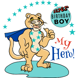 My Hero Cougar Birthday