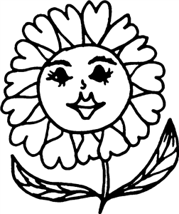 Sunflower With Face