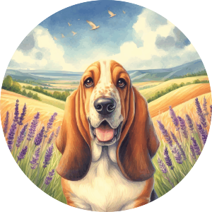 Happy Bassett Hound