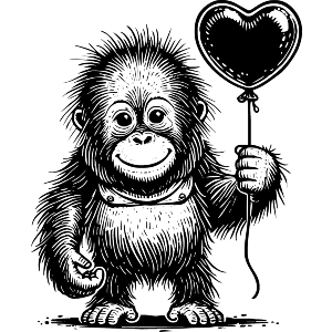 Sweetheart Baby Orangutan
