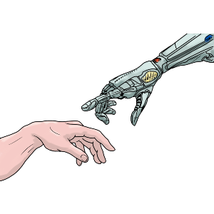 Human & Robot Hands Touch