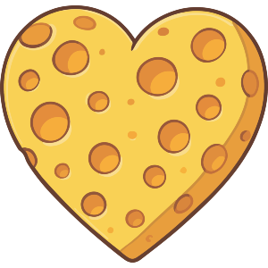 Cheese Love Heart