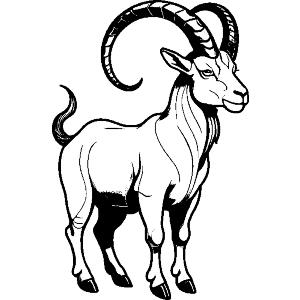 Capricorn Standing Goat