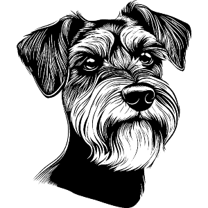 Schnauzer Dog Portrait