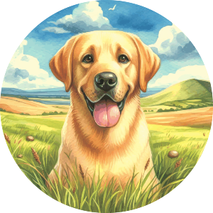 Happy Golden Labrador