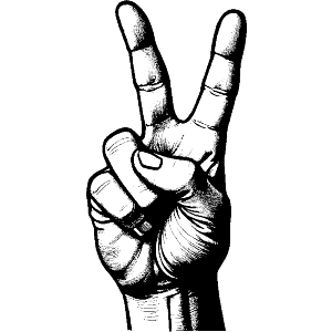 Peace Sign Hand Gesture