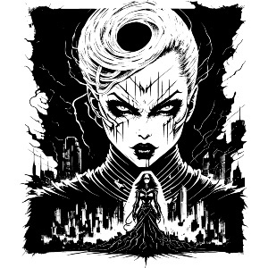 Corporate Control Cyber Punk Woman