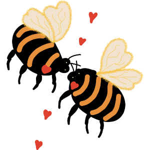 Romantic Bees Serenading Each Other