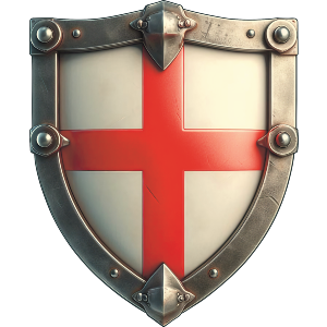England Flag Within Shield