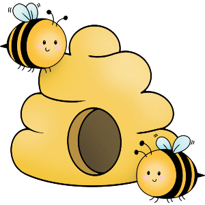 Cute Bees & Hive