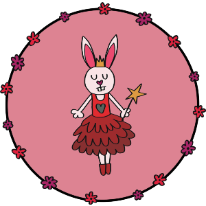 Flower Wreath Love Bunny