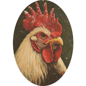 Cocky Christmas Rooster