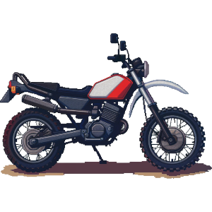 Dirt Bike Pixel Art