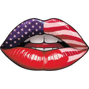 American Flag Lips