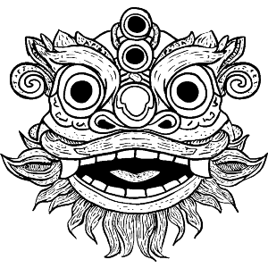 Chinese Lion Mask