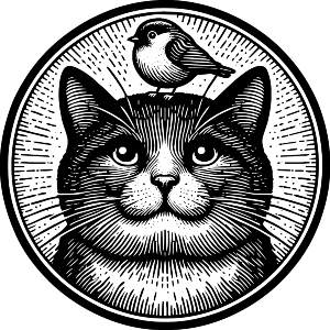 Funny Cat & Bird