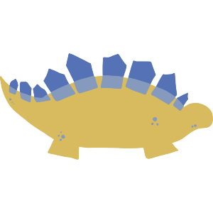 Yellow Stegosaurus