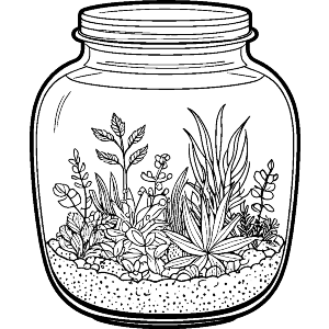 Glass Jar Terrarium