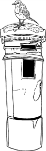 Post Box With Robin