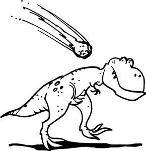 Dinosaur & Meteorite