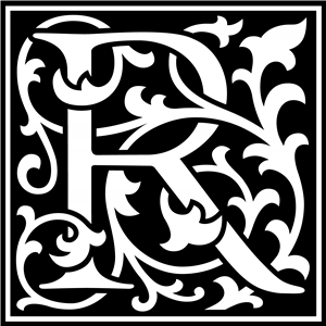 Decorative Letter R