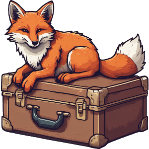 Fox on Suitcase