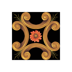 Golden Arc Sunflower Symphony