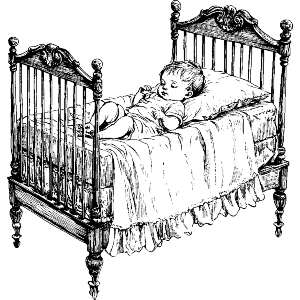 Baby Sleeping in Bed