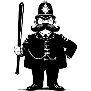 British Bobby On The Beat