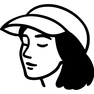 Peaceful Woman Wearing a Cap
