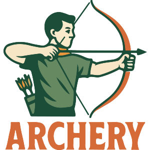 Archery Hobbyist Shooting A Bow And Arrow