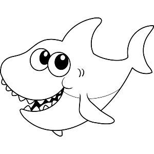 Cute Cartoon Shark