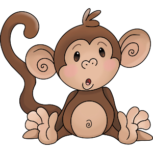 Sitting Baby Monkey