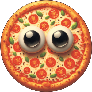 Funny Pizza Face