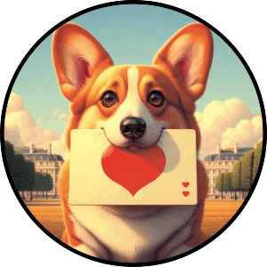 Welsh Corgi Love Note
