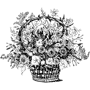 Dried Flower Basket