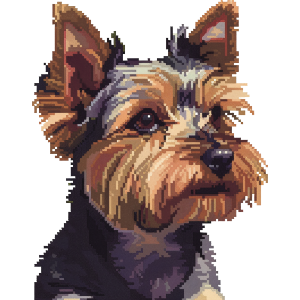 Yorkshire Terrier Pixel Art