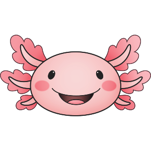 Happy Axolotl Face