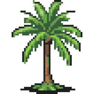 Pixel Art Palm Tree