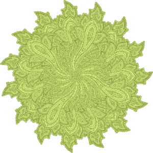 Green Paisley Mandala